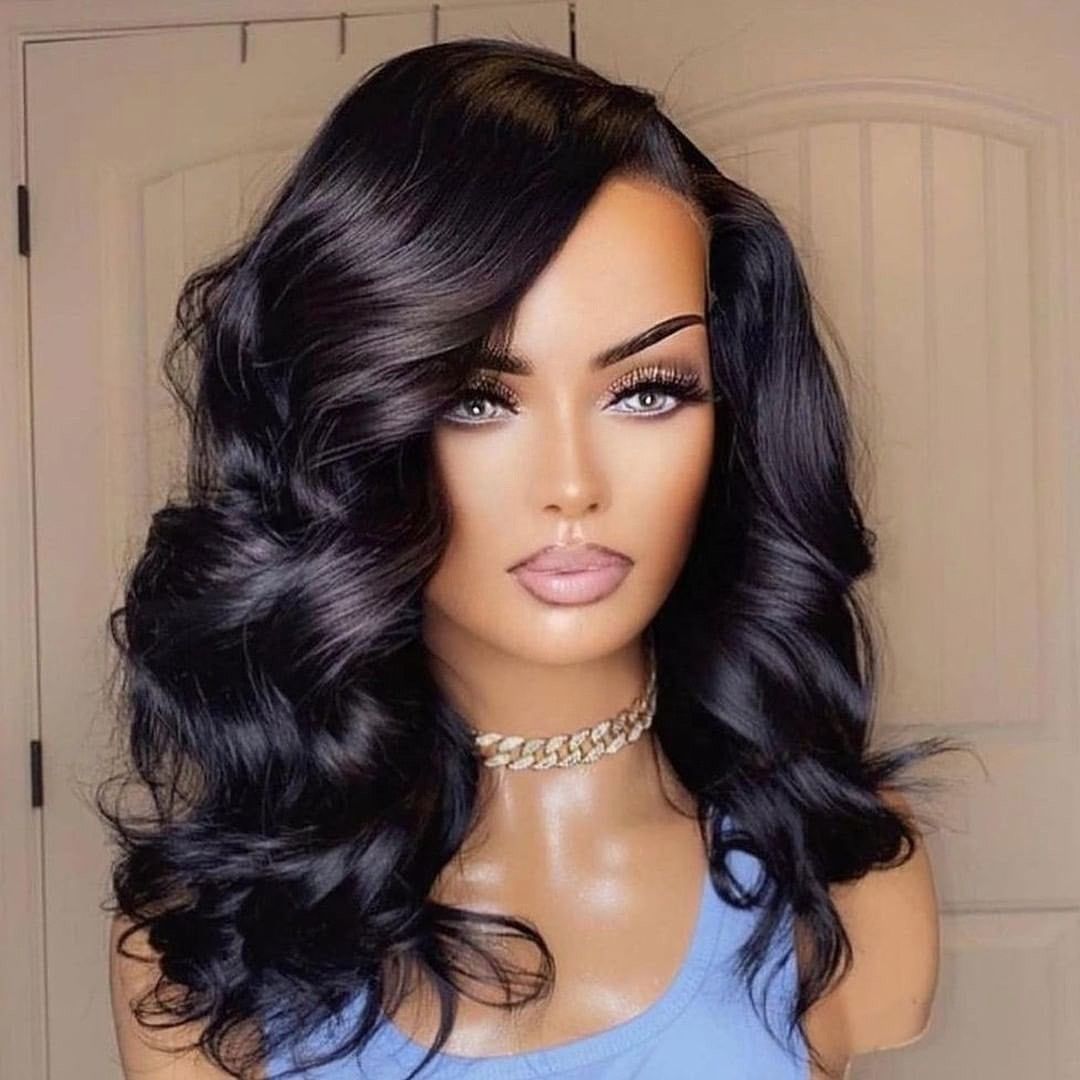 Raw Wavy Hair Wigs with HD lace